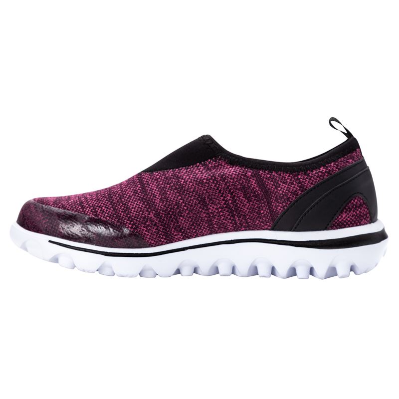 Berry Heather Women's Propet TravelActive Slip-On Sneakers | Nz7p44co