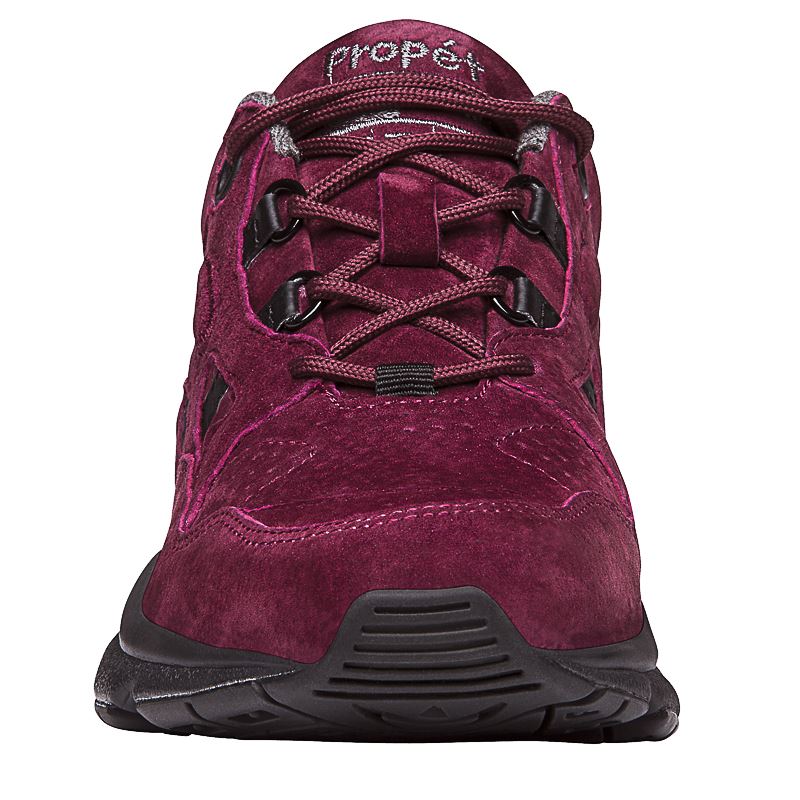 Berry Suede Women's Propet Stability Walker Sneakers | Cb5Ygk7c