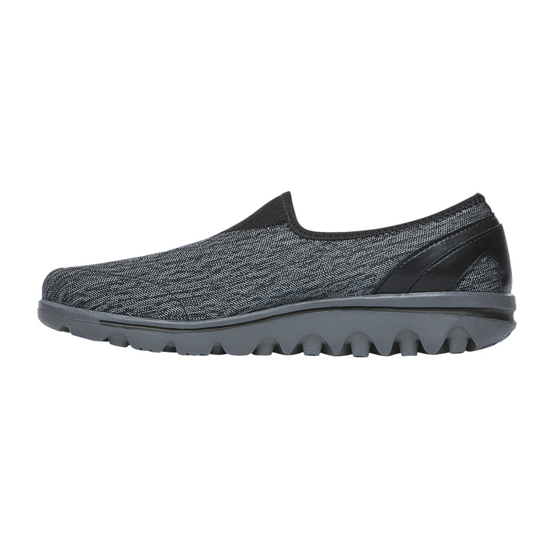 Black / Grey Women's Propet TravelActive Slip-On Sneakers | d8hLQ6wj