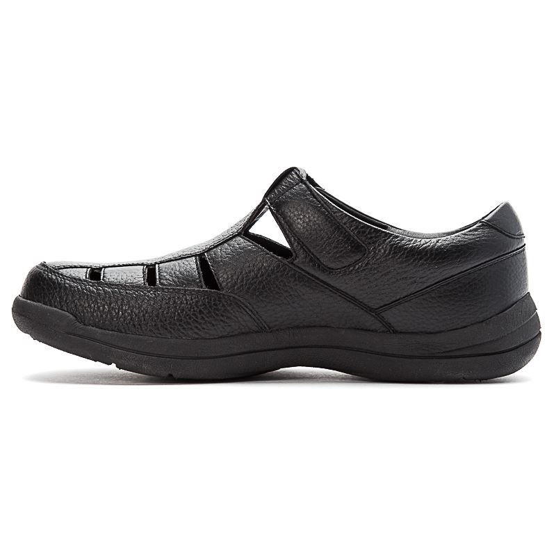 Black Men's Propet Bayport Sandals | wUbZFi0S