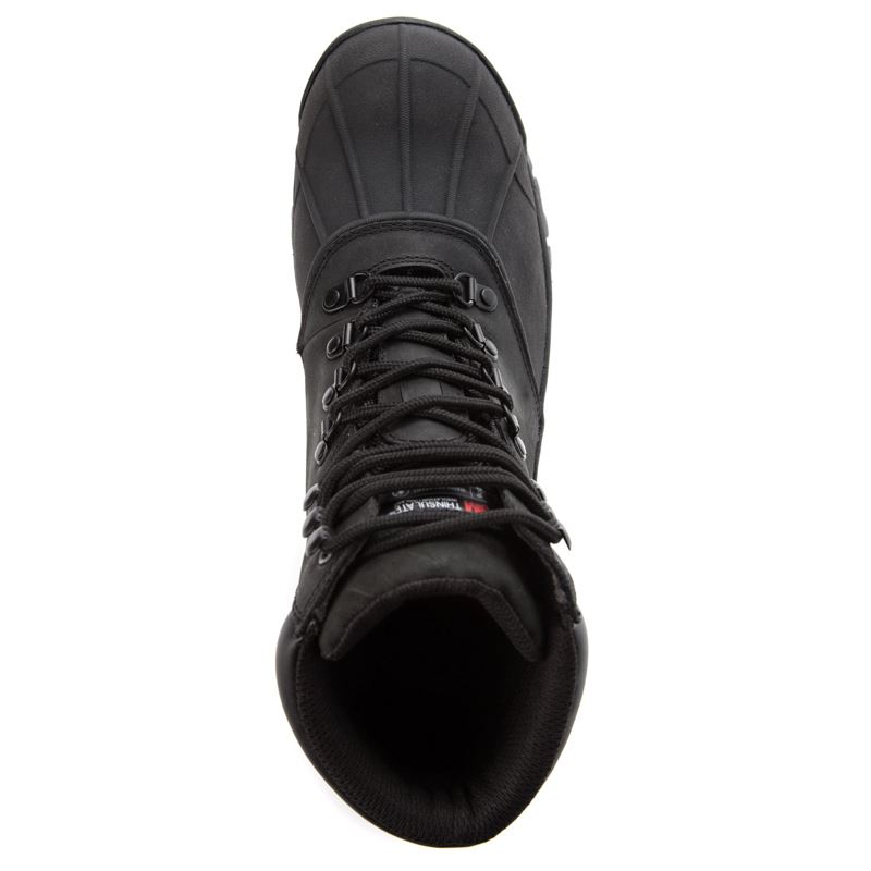 Black Men's Propet Blizzard Mid Lace Boots | JYOaANqm