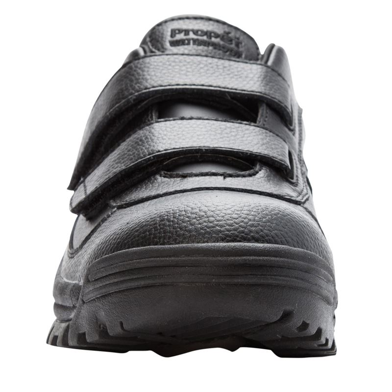 Black Men's Propet Cliff Walker Low Strap Outdoor Shoes | 1ZRVmRUt