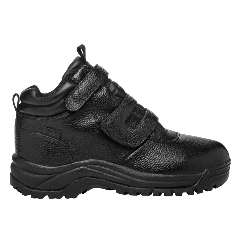 Black Men's Propet Cliff Walker Strap Outdoor Shoes | vfw4WO6s