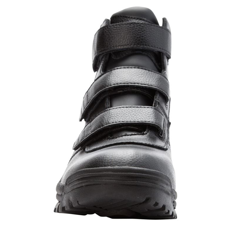 Black Men's Propet Cliff Walker Tall Strap Outdoor Shoes | jz9gZfw8