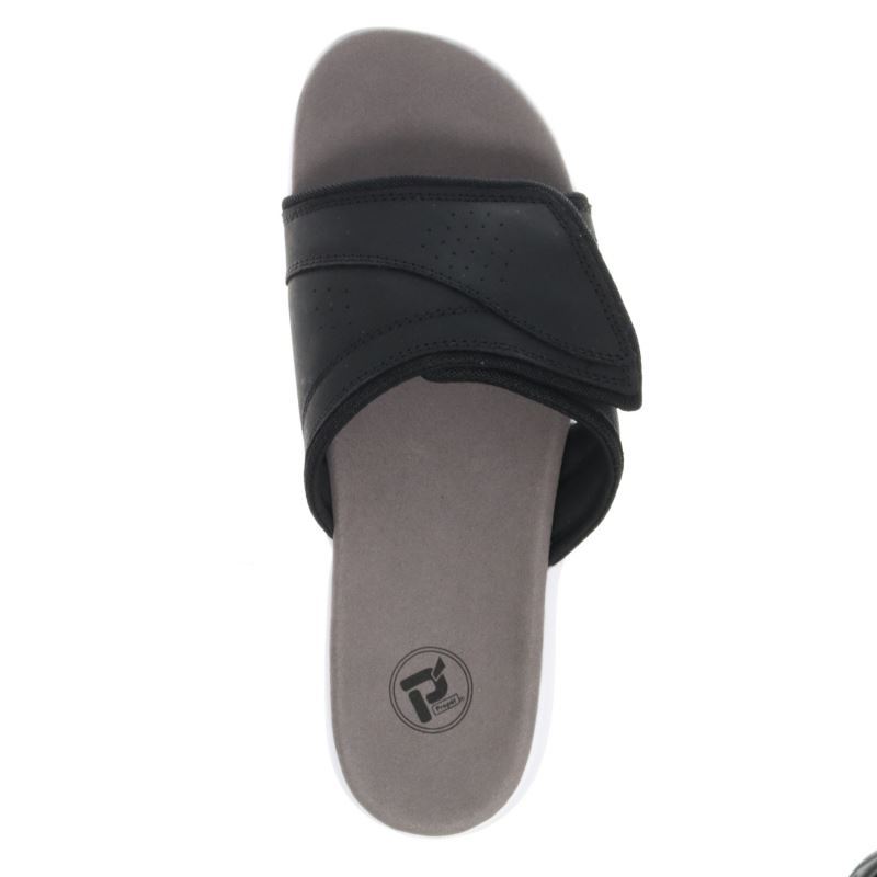 Black Men's Propet Emerson Sandals | GQMpHaFh