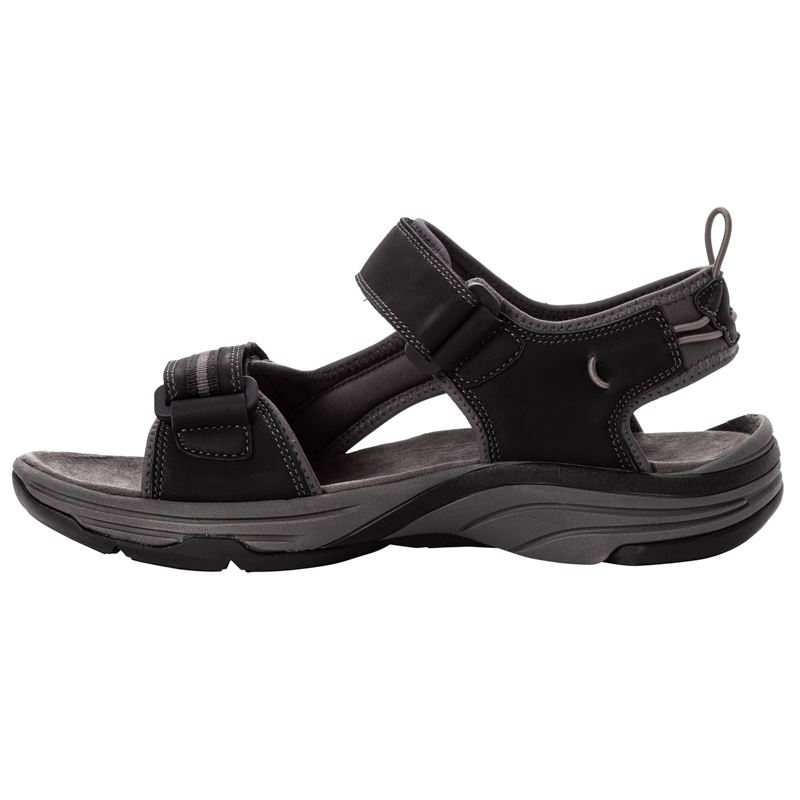 Black Men's Propet Evan Sandals | FN9NXY0m