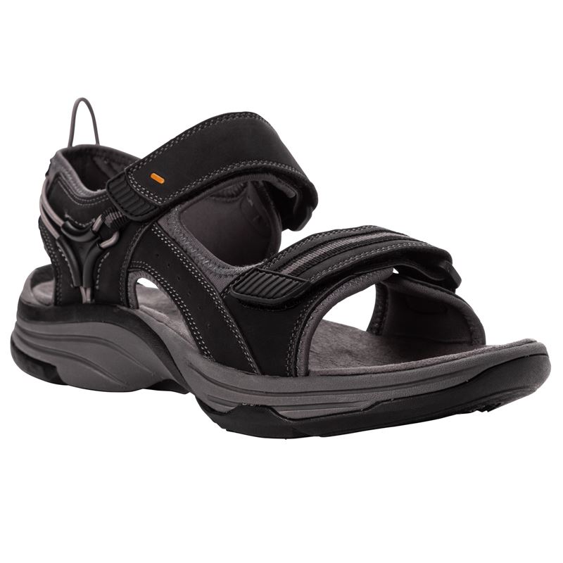 Black Men\'s Propet Evan Sandals | FN9NXY0m