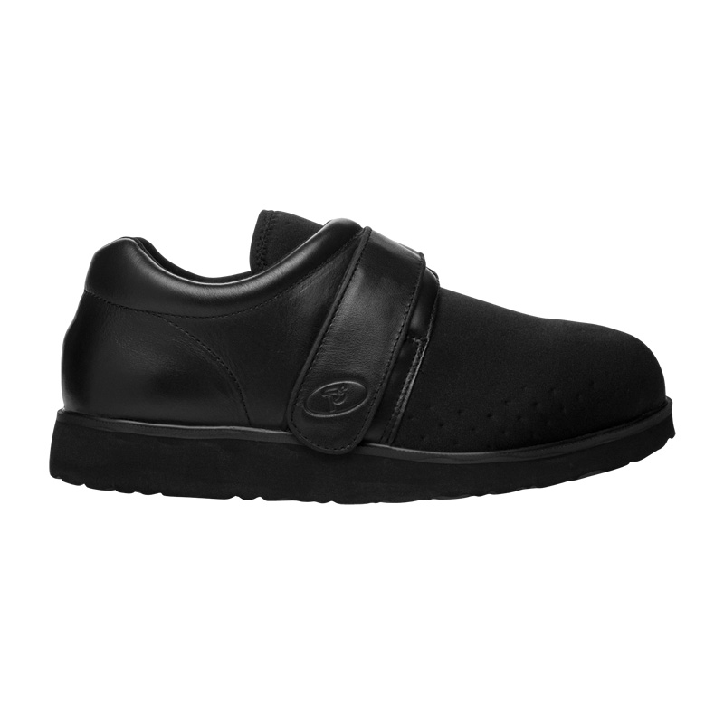 Black Men's Propet PedWalker 3 Flat Shoes | vomzEzr5