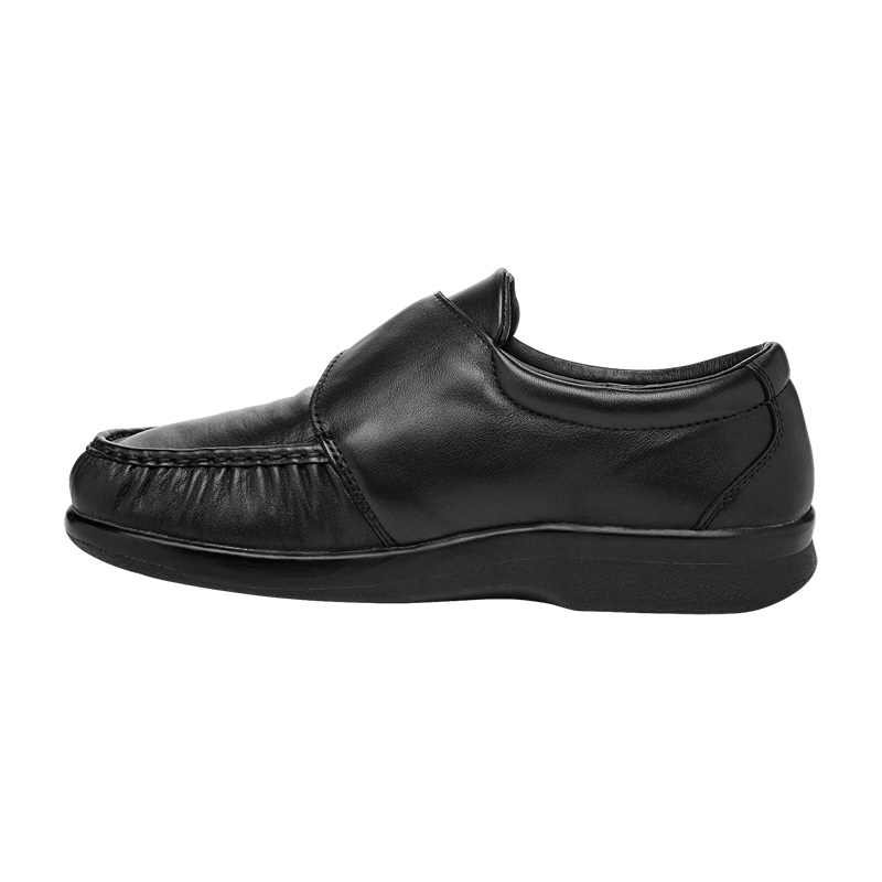 Black Men's Propet Pucker Moc Casual Shoes | 1NIxvCB1