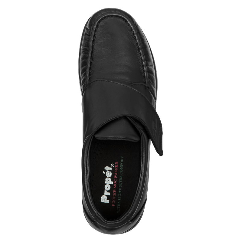 Black Men's Propet Pucker Moc Casual Shoes | 1NIxvCB1