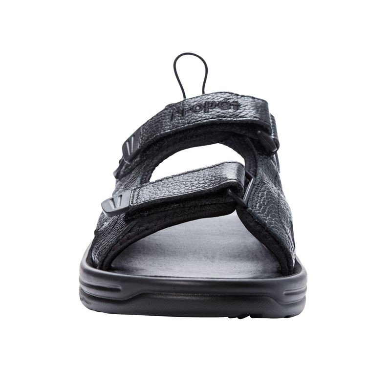 Black Men's Propet SurfWalker II Sandals | roabCAGO