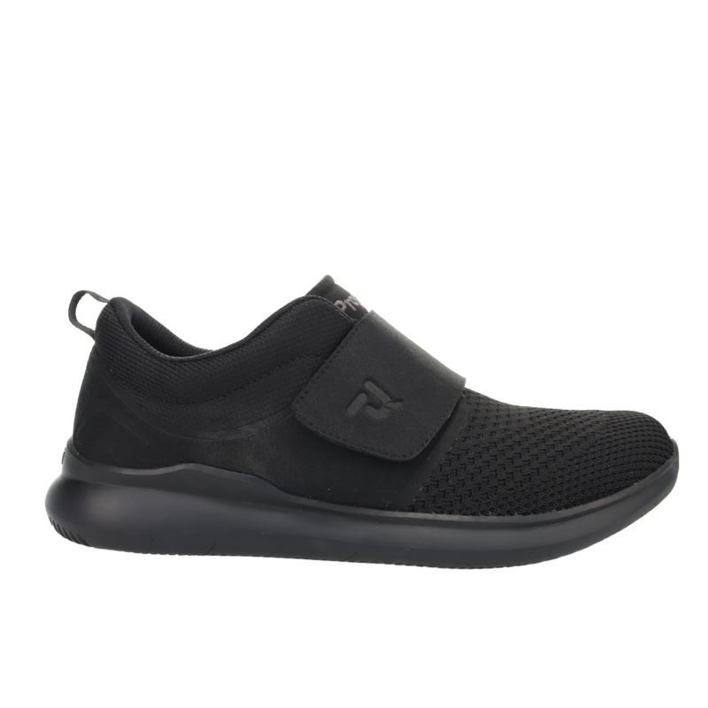 Black Men's Propet Viator Strap Sneakers | icpSYi4g