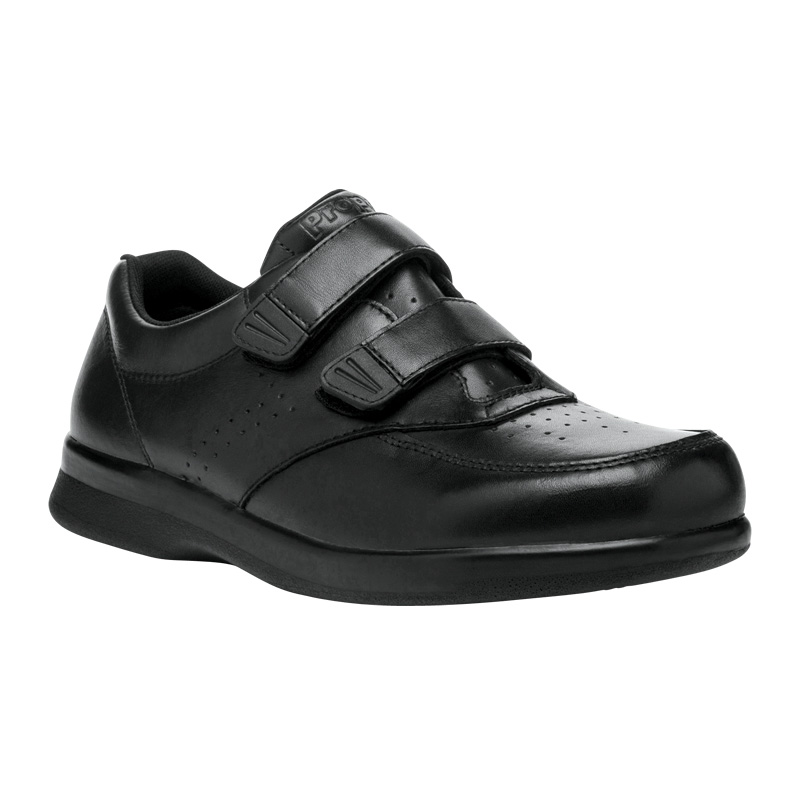 Black Men\'s Propet Vista Strap Casual Shoes | 51sEcVxA