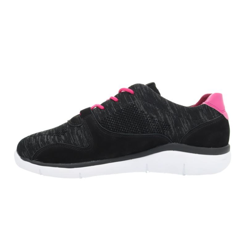 Black / Pink Women's Propet Sarah Casual Shoes | zu0Di7g3