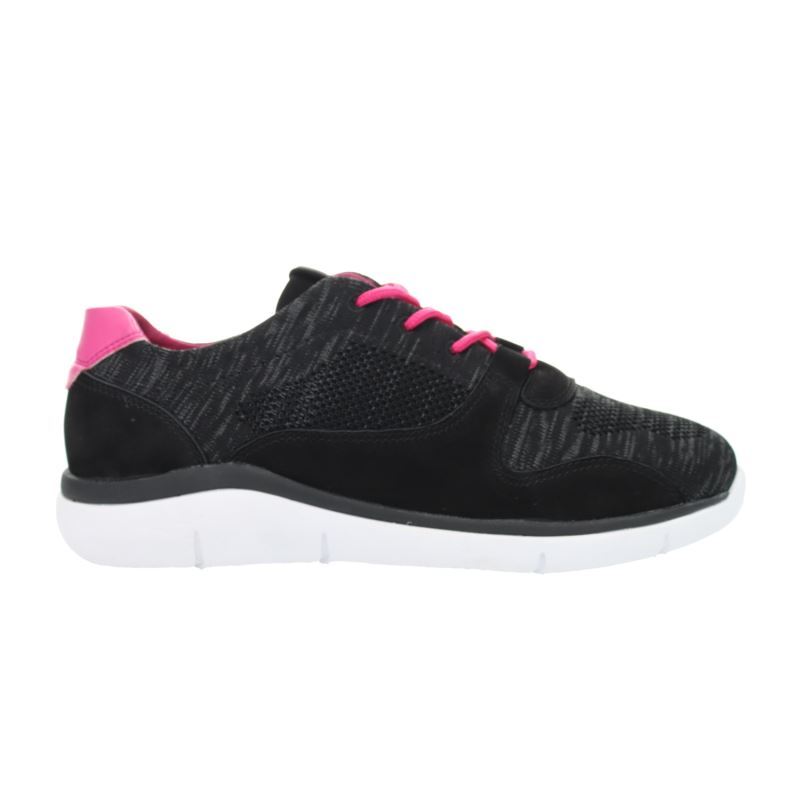 Black / Pink Women's Propet Sarah Casual Shoes | zu0Di7g3