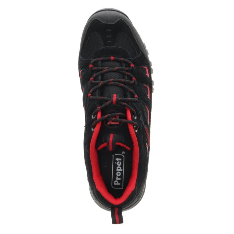 Black / Red Men's Propet Ridge Walker Low Outdoor Shoes | r2HZrJyh