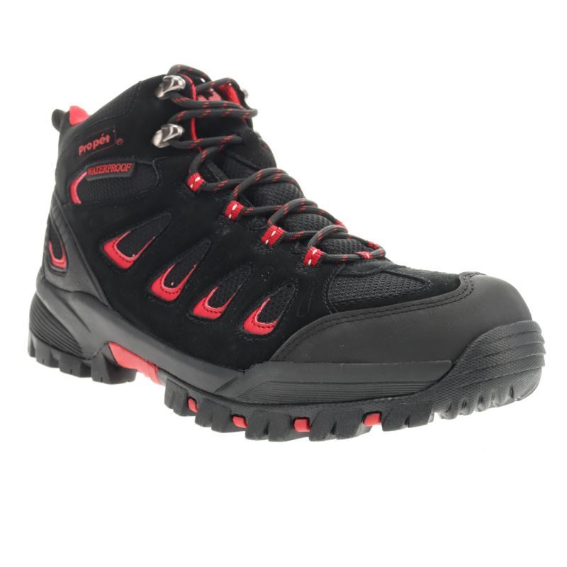 Black / Red Men\'s Propet Ridge Walker Outdoor Shoes | pZINvbfX