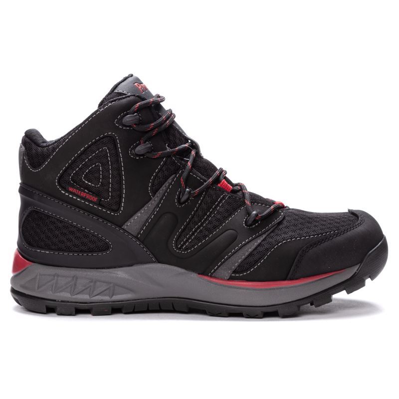 Black / Red Men's Propet Veymont Outdoor Shoes | V4Uw0m43