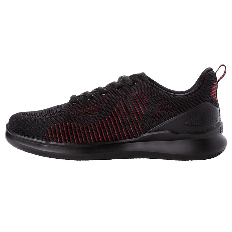 Black / Red Men's Propet Viator Fuse Casual Shoes | HBx2s9kP