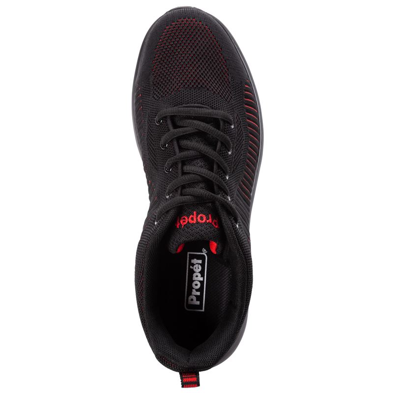 Black / Red Men's Propet Viator Fuse Casual Shoes | HBx2s9kP