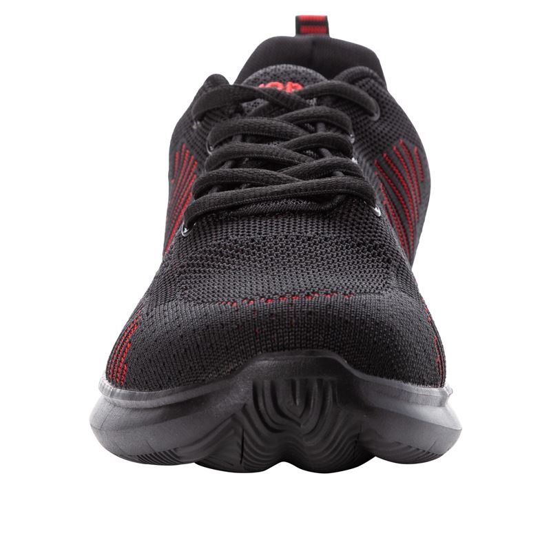 Black / Red Men's Propet Viator Fuse Casual Shoes | HBx2s9kP