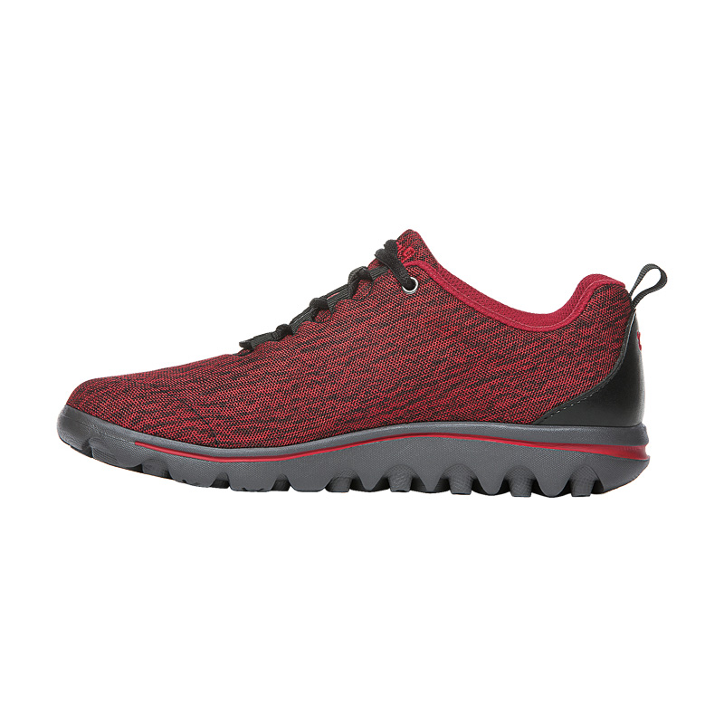 Black / Red Women's Propet TravelActiv Sneakers | DN7mQlVi