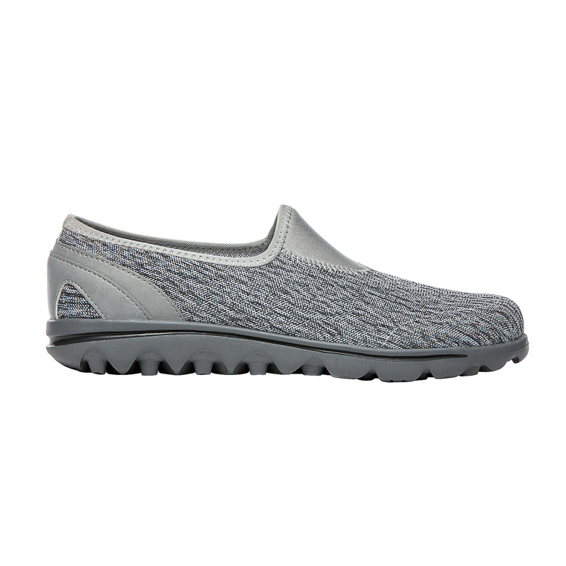 Black / White Women's Propet TravelActive Slip-On Sneakers | toxi6V2m