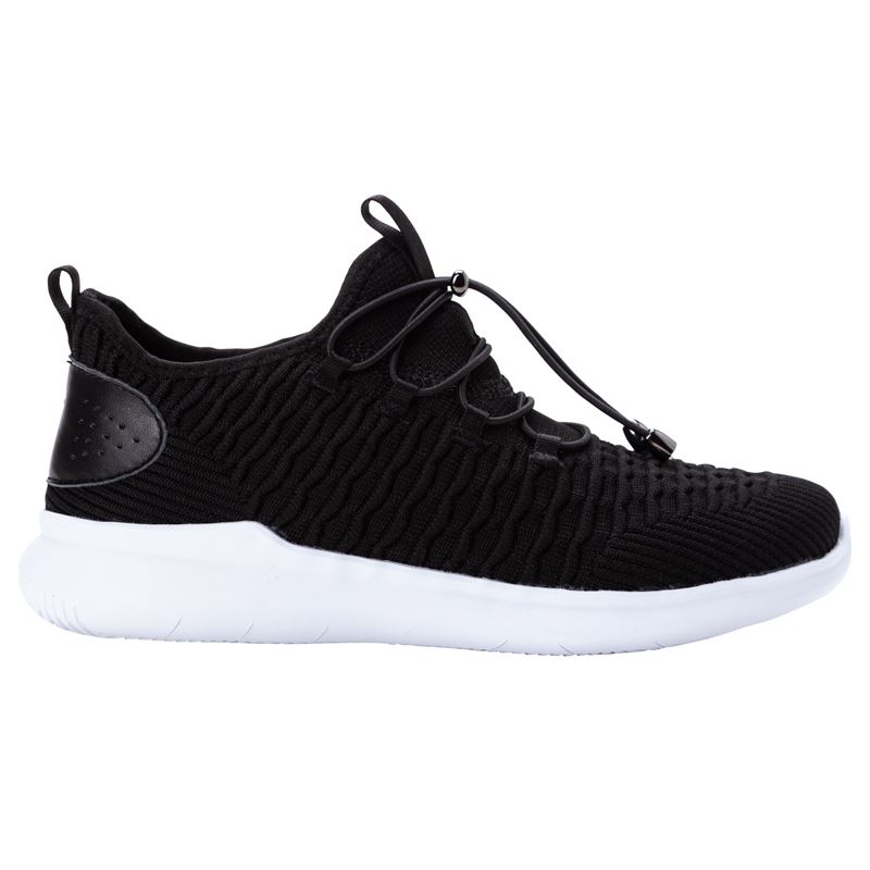 Black / White Women's Propet TravelBound Sneakers | K4z5yynA