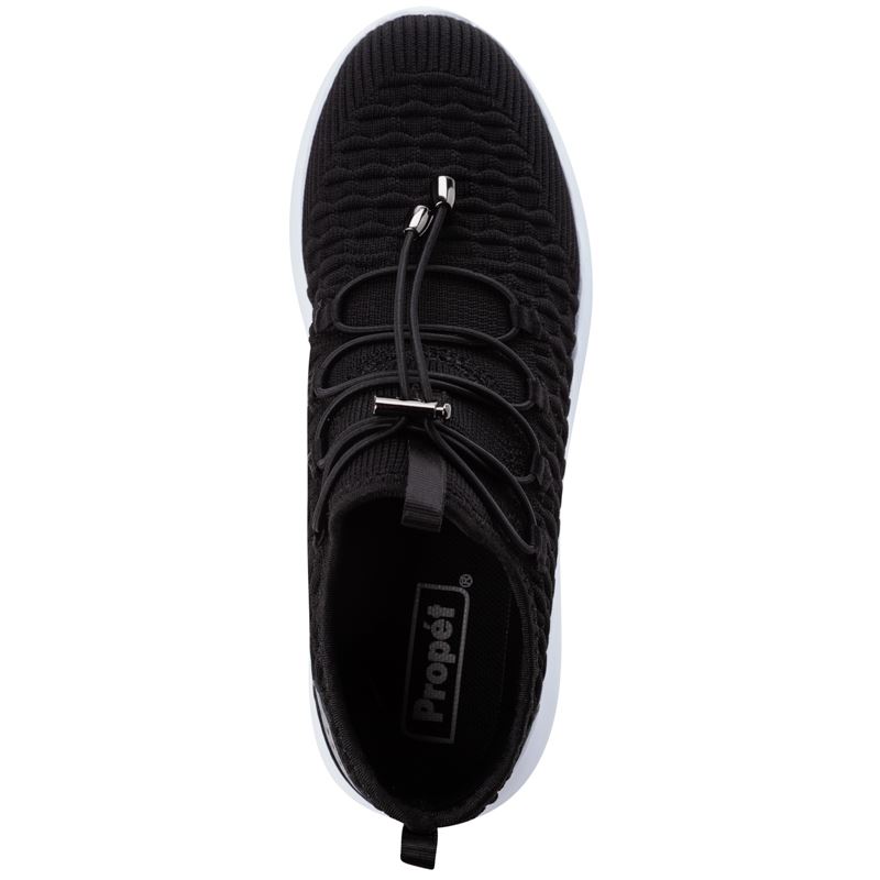 Black / White Women's Propet TravelBound Sneakers | K4z5yynA