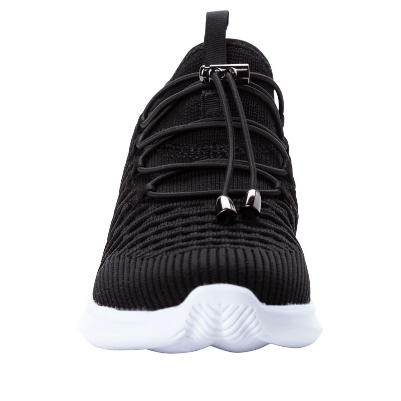 Black / White Women's Propet TravelBound Sneakers | K4z5yynA