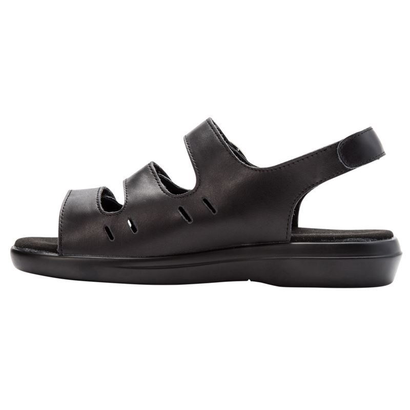 Black Women's Propet Breeze Sandals | ZFedBp4f