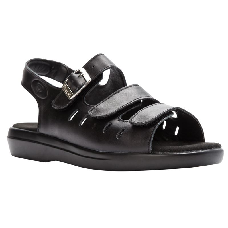 Black Women\'s Propet Breeze Sandals | ZFedBp4f