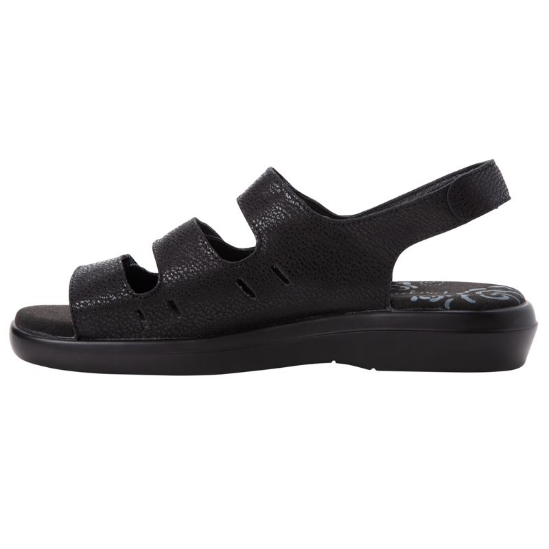 Black Women's Propet Breeze Sandals | qYEeLUDV