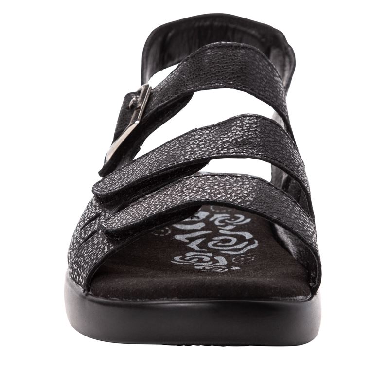 Black Women's Propet Breeze Sandals | qYEeLUDV