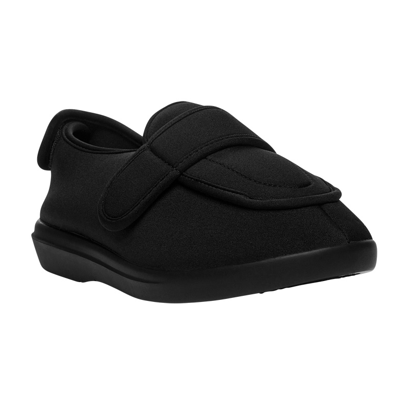 Black Women\'s Propet Cronus Flat Shoes | PHhImNV2