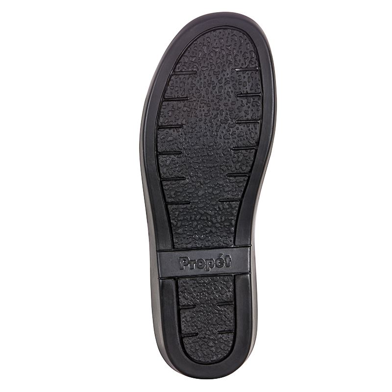 Black Women's Propet Cush'N Foot Flat Shoes | HsLKuBHP