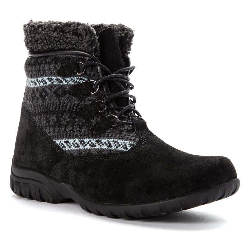 Black Women\'s Propet Delaney Alpine Boots | QUiaMza1