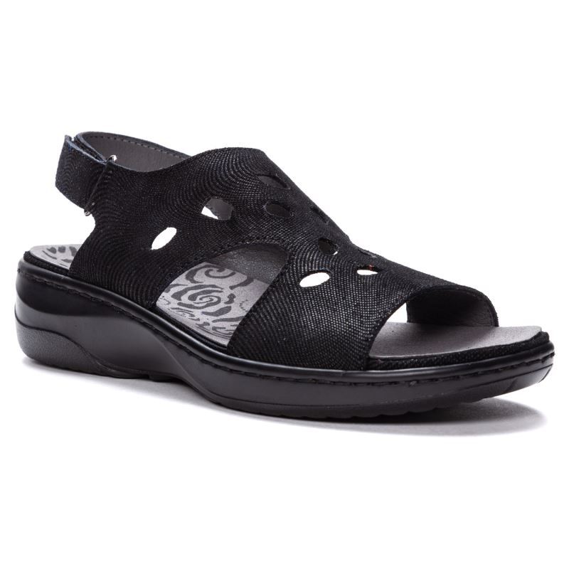 Black Women\'s Propet Gabbie Sandals | rS75vUGL