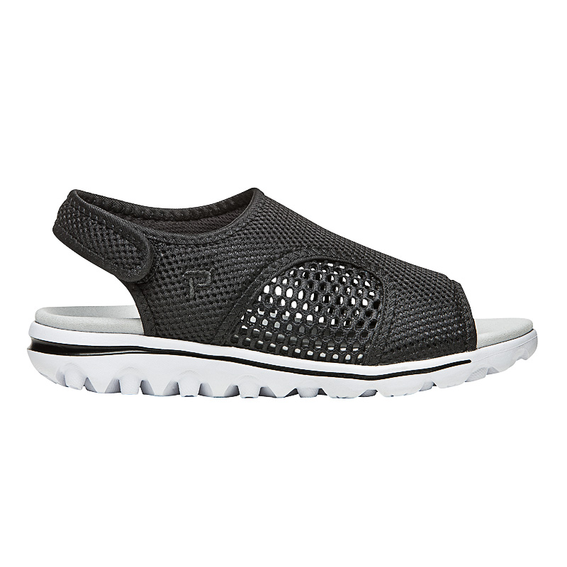 Black Women's Propet TravelActiv SS Sneakers | jqGD3QoC