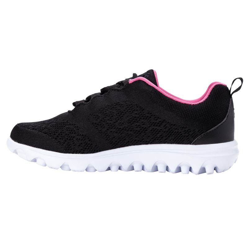 Black Women's Propet TravelActiv Sneakers | okOiyL4K