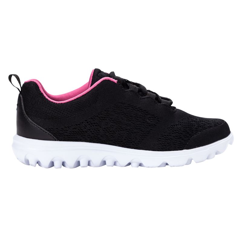 Black Women's Propet TravelActiv Sneakers | okOiyL4K