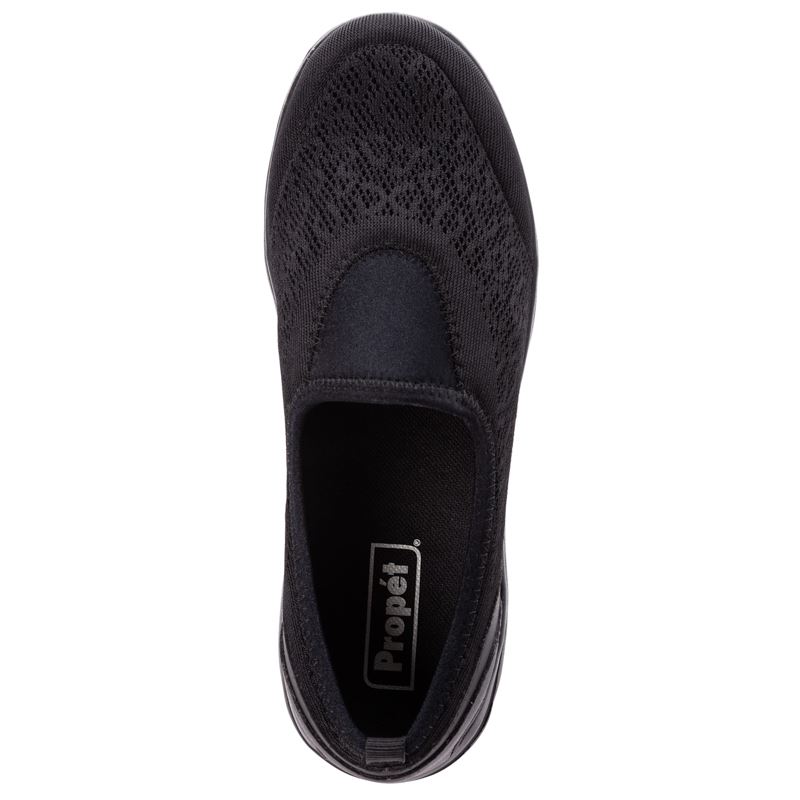 Black Women's Propet TravelActive Slip-On Sneakers | 1aqmVXMz