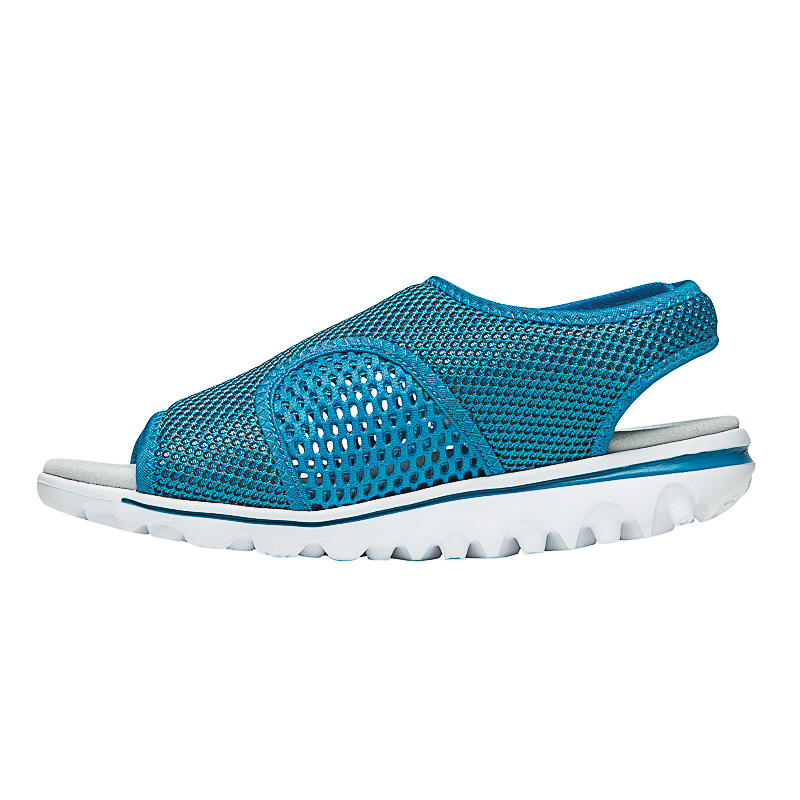 Blue / Black Women's Propet TravelActiv SS Sandals | TxDzuhRT