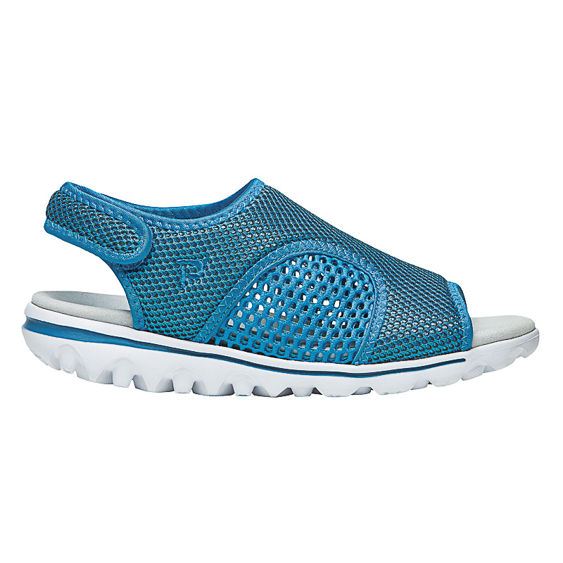 Blue / Black Women's Propet TravelActiv SS Sandals | TxDzuhRT