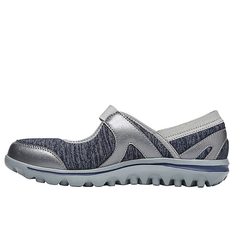 Blue / Silver Women's Propet Onalee Sneakers | CGu4X85N