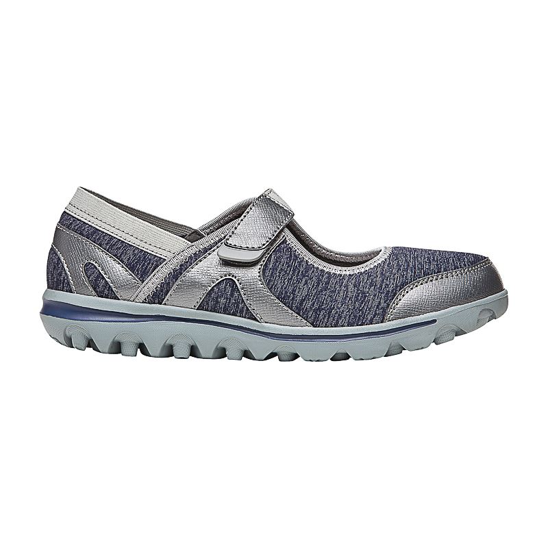 Blue / Silver Women's Propet Onalee Sneakers | CGu4X85N