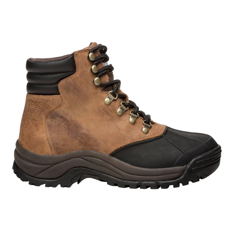 Brown / Black Men's Propet Blizzard Mid Lace Boots | bOA3jdf5