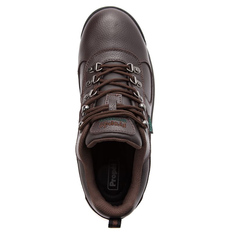 Brown Men's Propet Cliff Walker Low Boots | q7f72ENL