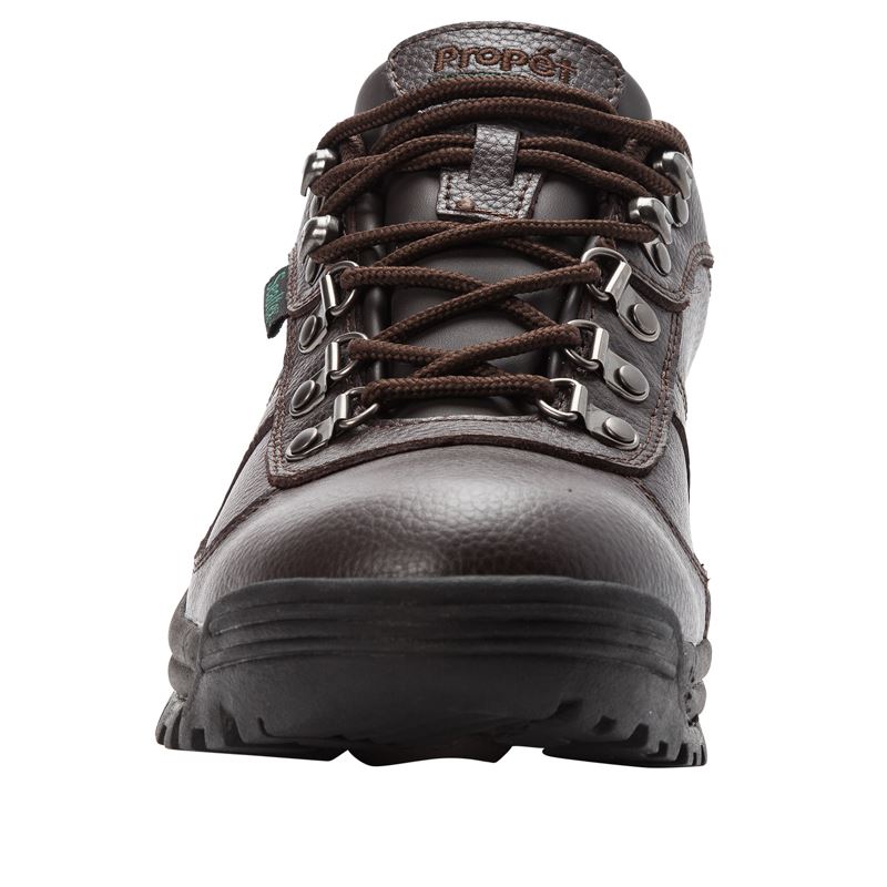 Brown Men's Propet Cliff Walker Low Boots | q7f72ENL