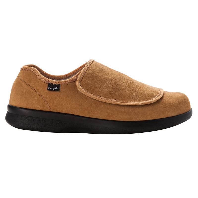 Brown Men's Propet Coleman Slippers | 1ZOwTQlp